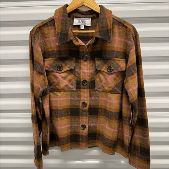 🆕BB Dakota Steve Madden Boxy Shacket Jacket SZ XL - Picture 2 of 10